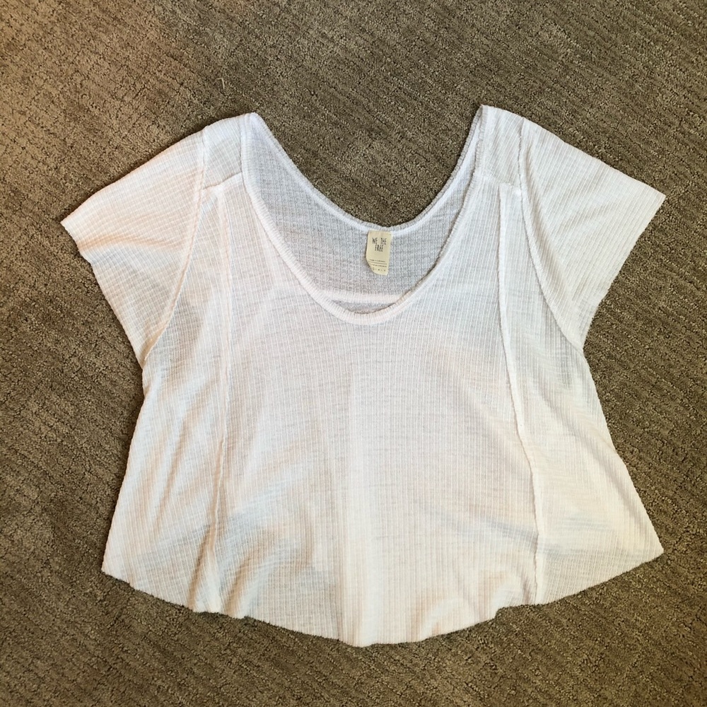 XS White Free People T-Shirt